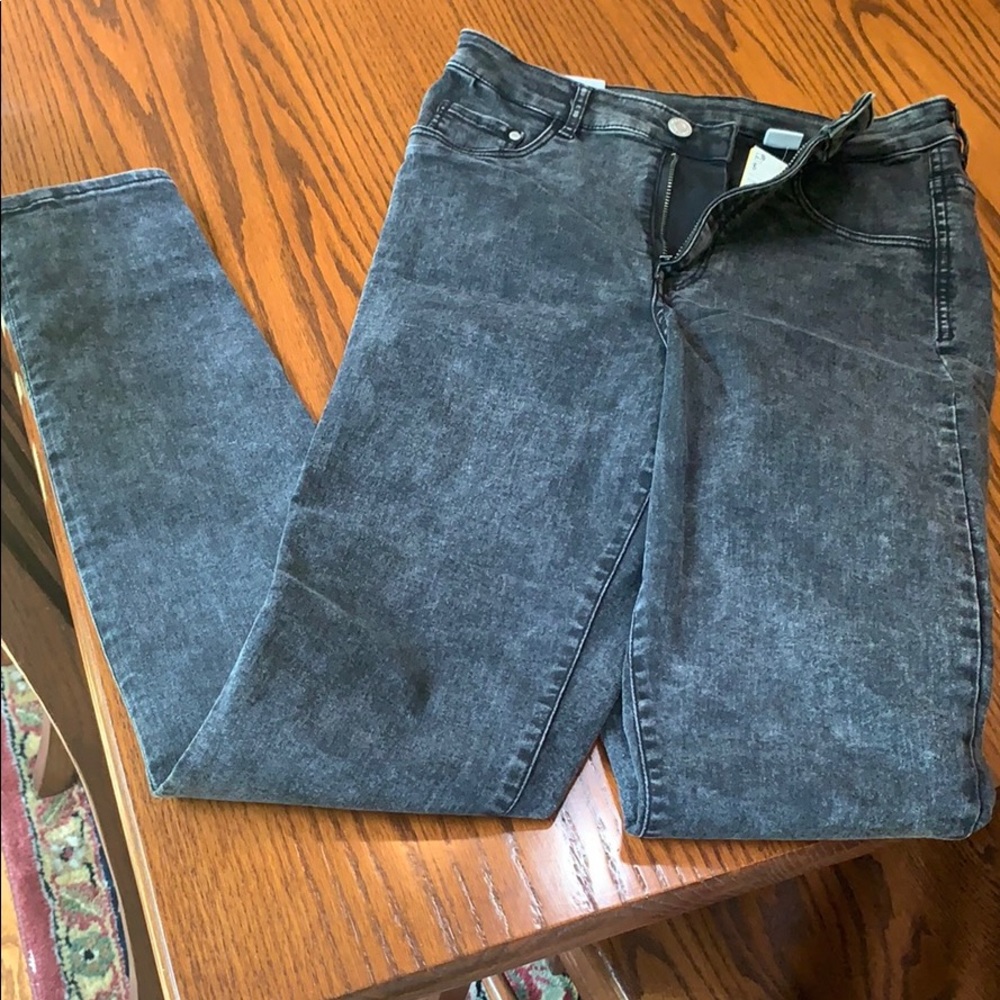 H&M black faded wash jeans